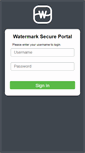 Mobile Screenshot of portal.watermark.org